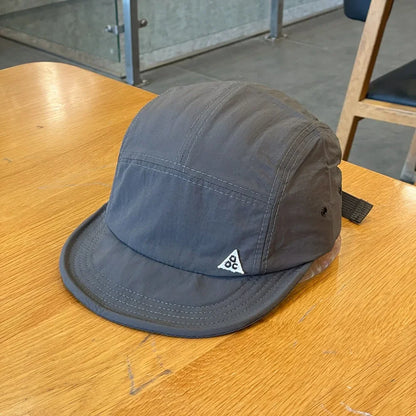 Fashion Plaid Thin Sun Cap Quick-drying Letter Embroidery Sports Running Cap Baseball Cap