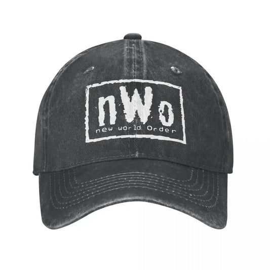 NWO Baseball Cap New World Order Casual Unisex Men Washed Trucker Hat