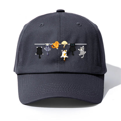 Cats Print Baseball Cap For Adults
