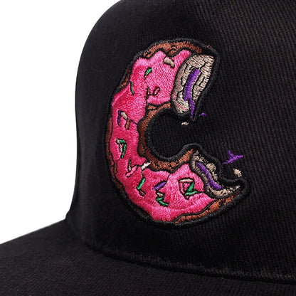 Unisex Doughnut Embroidery Hip-Hop Hats Snapback Caps Baseball Caps