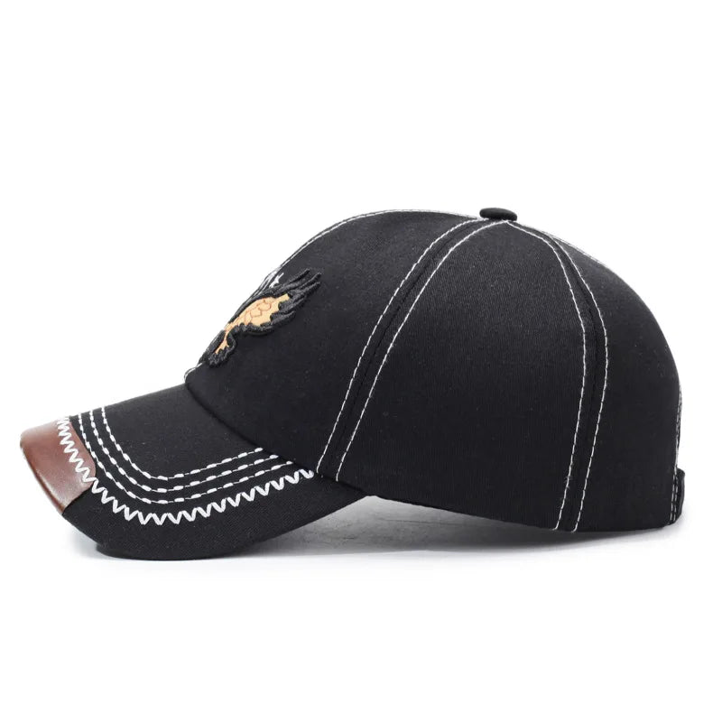 Fashionable Eagle-Embroidered Outdoor Sun Hat - Baseball Cap