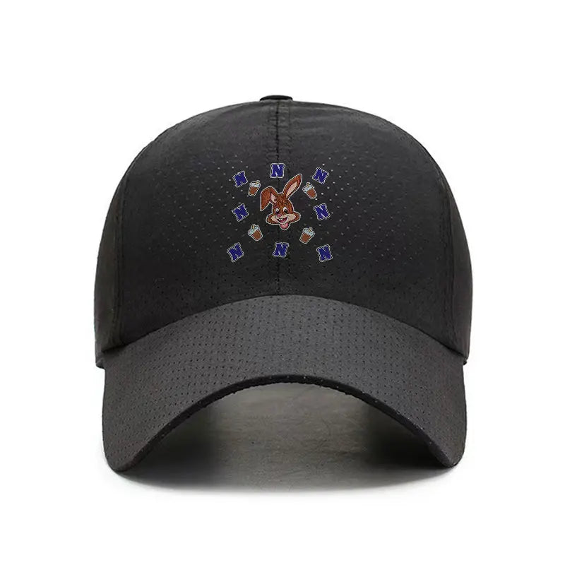 Nesquik Chocolate Milk Rabbit Quick Dry Baseball Cap