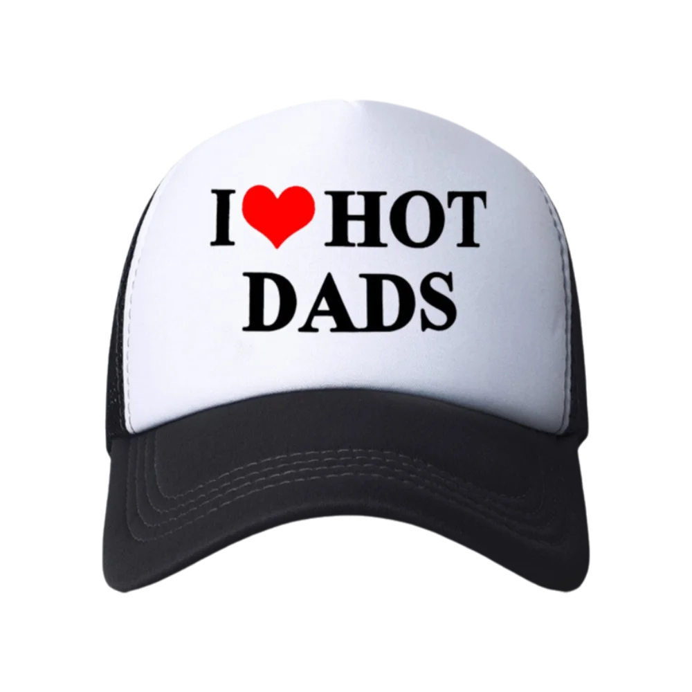 Fashion Letter Printing I Love Hot Dad Hats Baseball Hat For Man Women