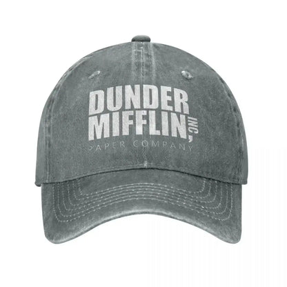 Classic Dunder Mifflin Logo Baseball Caps Men Women