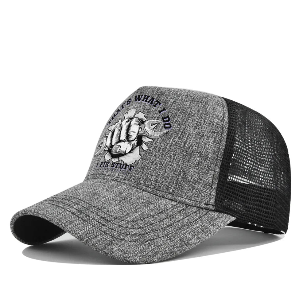 New Fashion Spring Summer Printed Mesh Breathable Baseball Cap