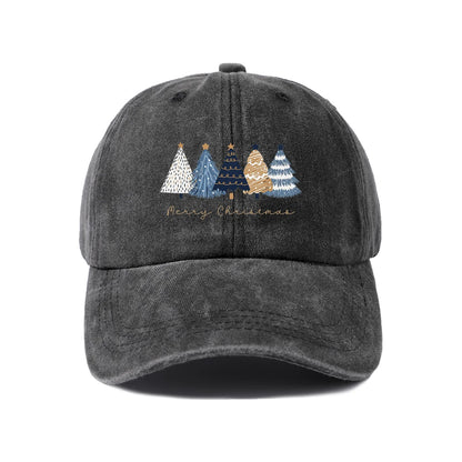 Vintage Washed Baseball Cap with Eee Merry Graphic