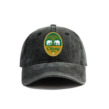 Chang Beer Baseball Cap Distressed Hats Chang Beer Thai Drink Hat Fashion