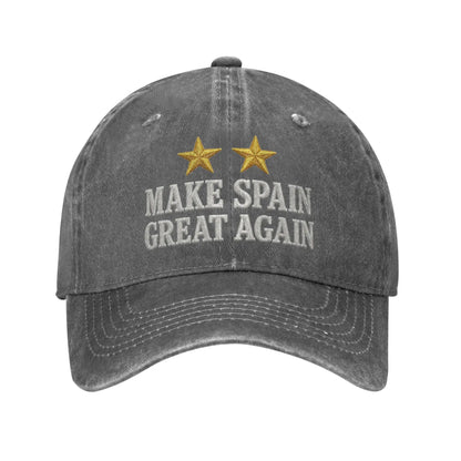 MAKE SPAIN GREAT AGAIN GOLD TWO STARS Baseball Cap