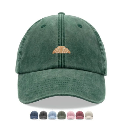 Croissant Printing Retro Baseball Caps