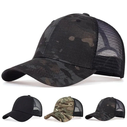 Unisex Solid Color Plaid Fabric Baseball Net Caps Spring Summer