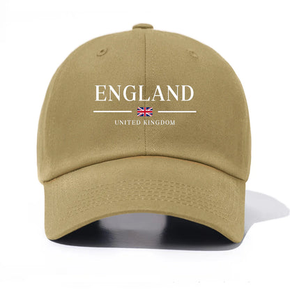 England Print Baseball Cap For Adults