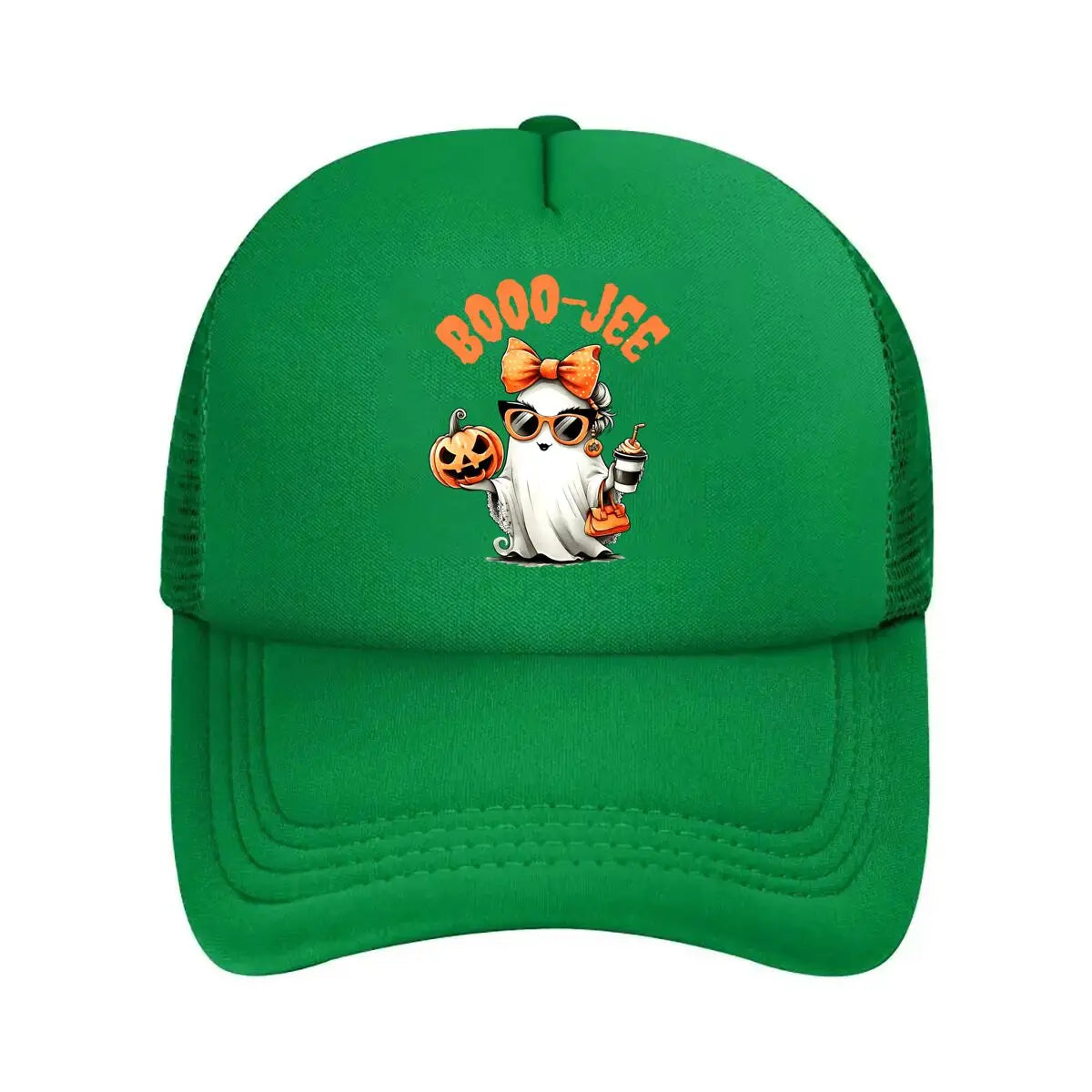 Breathable Halloween Booo - Jee Ghost Pumpkin Baseball Cap