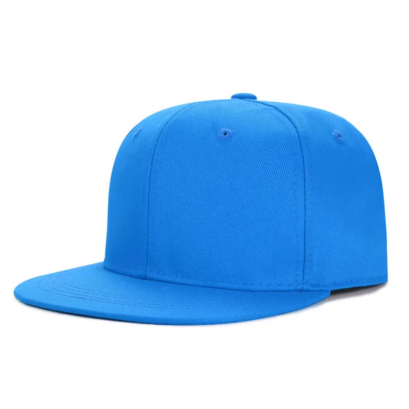 Wholesale 40 Colors Flat Peak Snapback Caps Lady Fashion