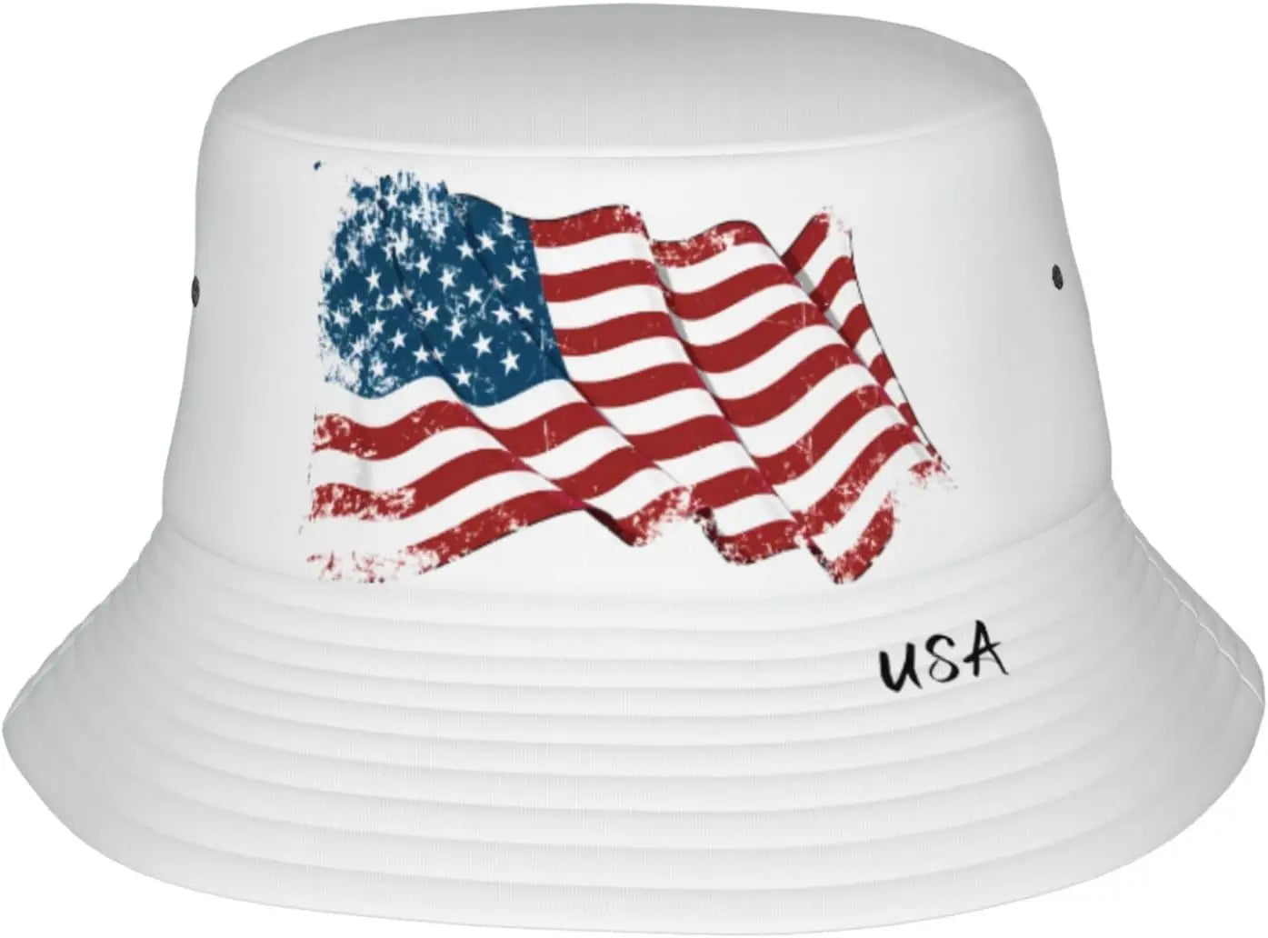 USA Flag Sun Hats For Men Women American Flag Bucket Hat
