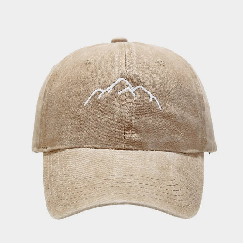 New Mountain Range Embroidery Mens Womens Baseball Caps