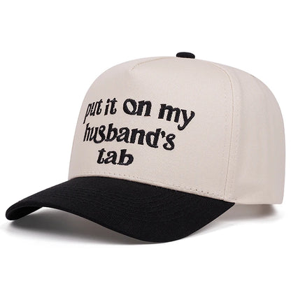 Put It On Letter Embroidery Baseball Caps