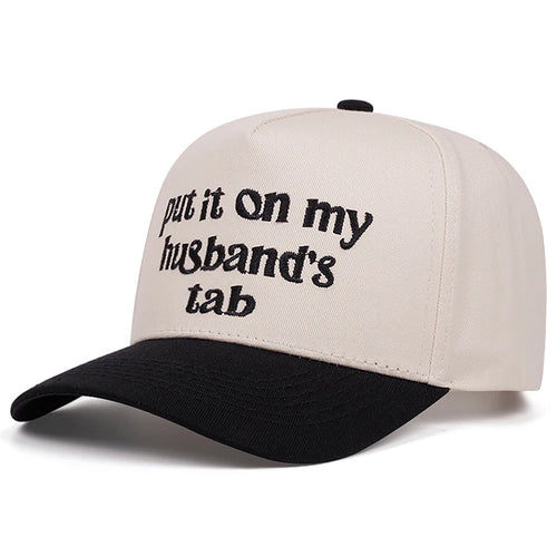 Put It On Letter Embroidery Baseball Caps