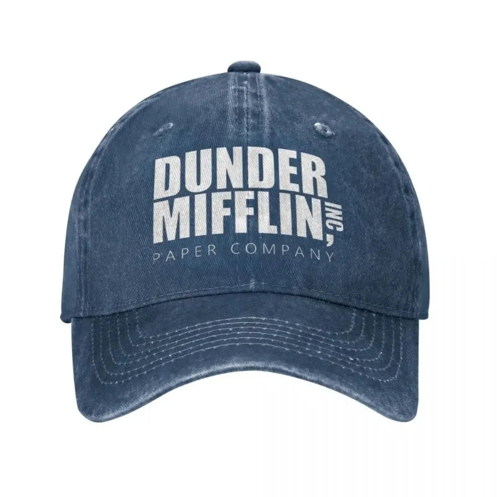 Classic Dunder Mifflin Logo Baseball Caps Men Women