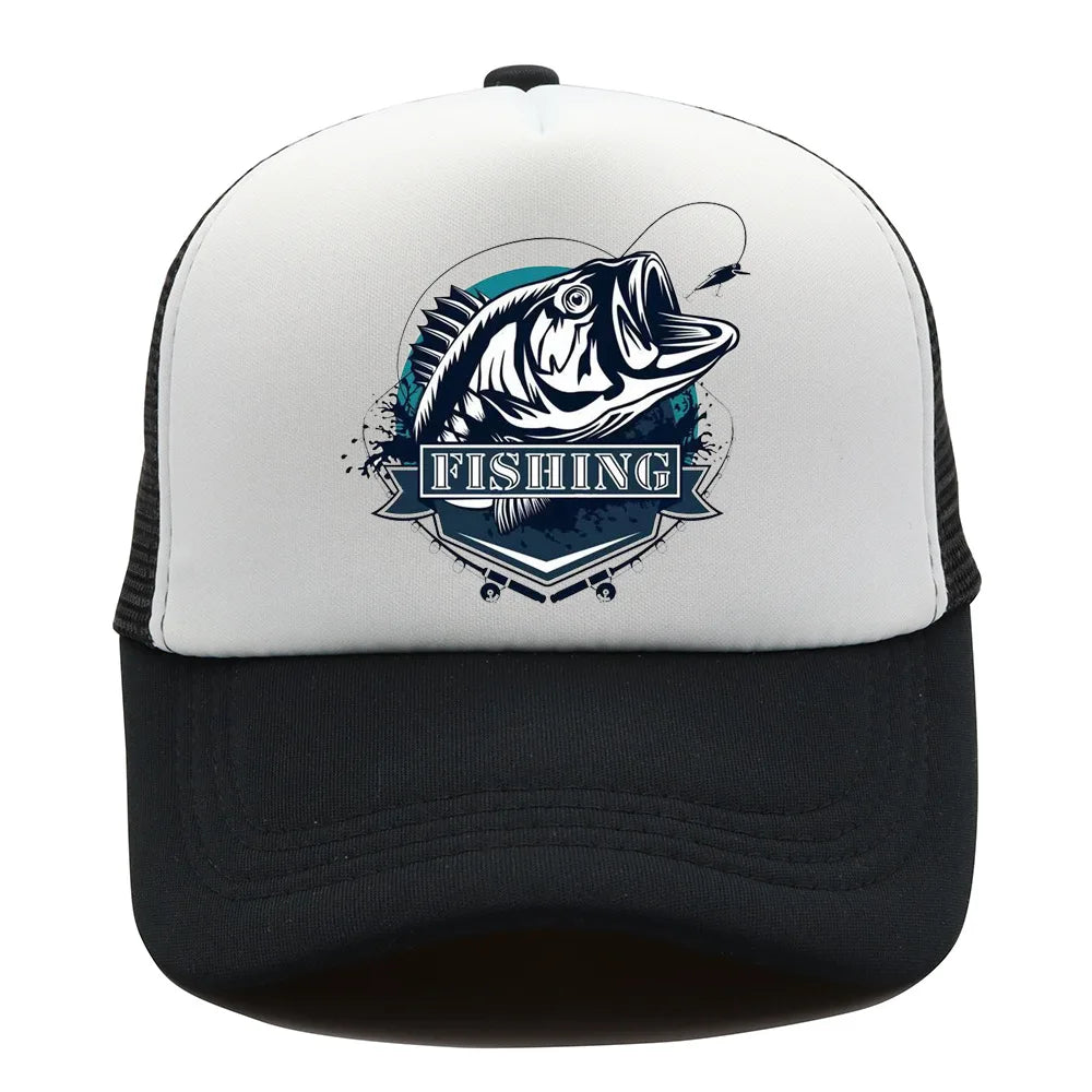 Fishing Print Baseball Cap