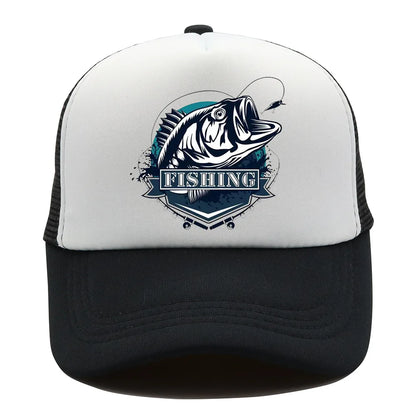 Fishing Print Baseball Cap