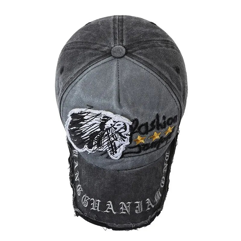 Four Seasons New Baseball Cap Retro Distressed Casual Outdoor Sports Hat
