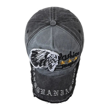 Four Seasons New Baseball Cap Retro Distressed Casual Outdoor Sports Hat