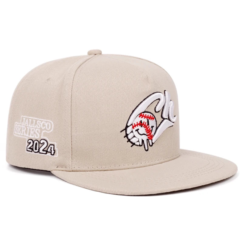 Baseball Hat CH Tennis Embroidery Backstage Hip Hop Hat Daily Leisure Flat Edge Hat