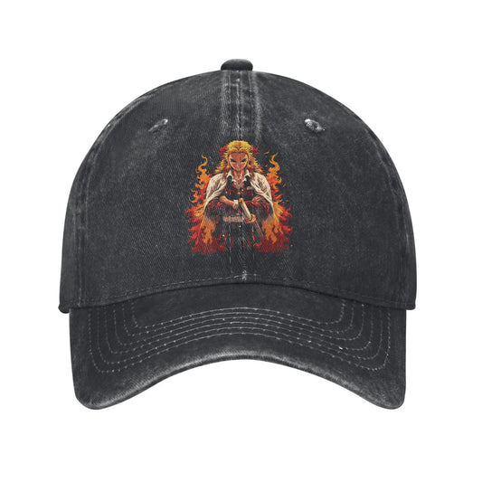 Summer Cap Sun Visor Rengoku Hip Hop Caps Demon Slayer Baseball Hat