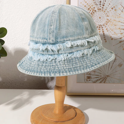 Korean-style Casual And Versatile Dome Bucket Hat, Suitable For Outdoor Trendy Matching