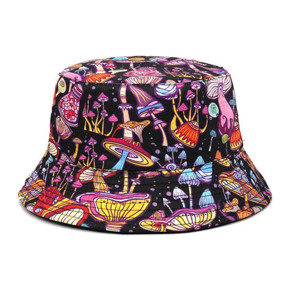Panama Bucket Hats Animal Letter Print Fisherman Hat For Women Men