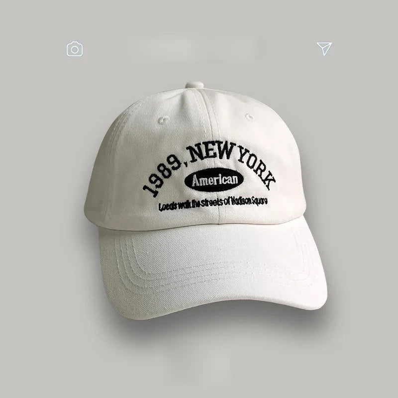 Korean Retro Baseball Hat Women's Autumn Winter Versatile Ins Street Letter