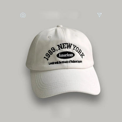 Korean Retro Baseball Hat Women's Autumn Winter Versatile Ins Street Letter