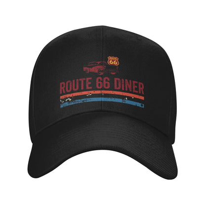Routes 66 100th Anniversary The Mother Road  Golf Hat Merch Vintage Baseball Cap