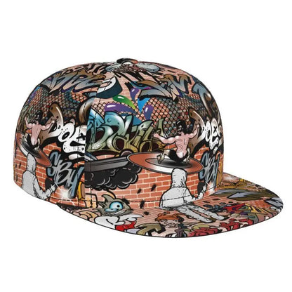 Colorful Graffiti Art Print Snapback Cap