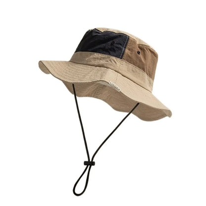Sun Protection Wide Brim Bucket Hat Quick-dry Summer Man Women