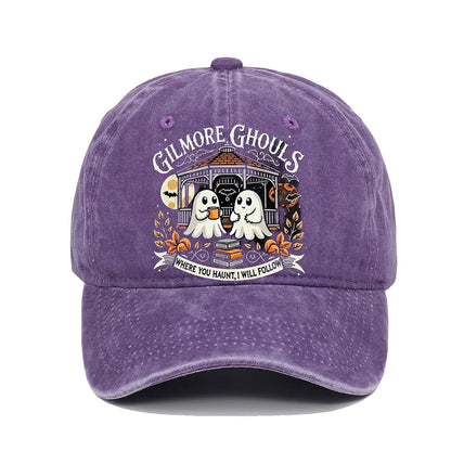 Letter Ghost Printed Baseball Cap For Men And Women