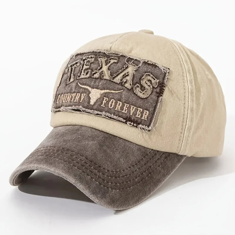 Retro Distressed Texas Baseball Cap