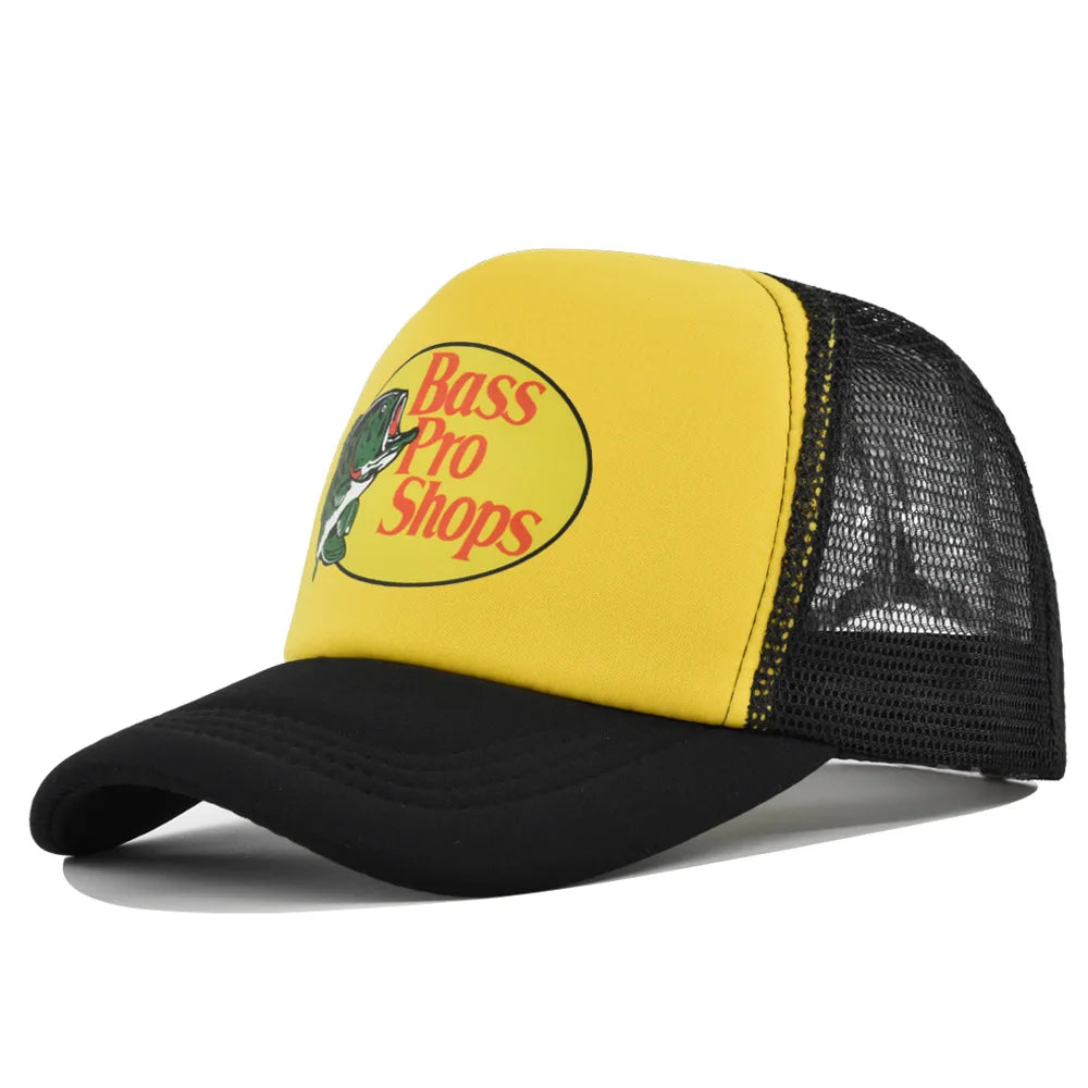 Bass Football Mesh Baseball Cap