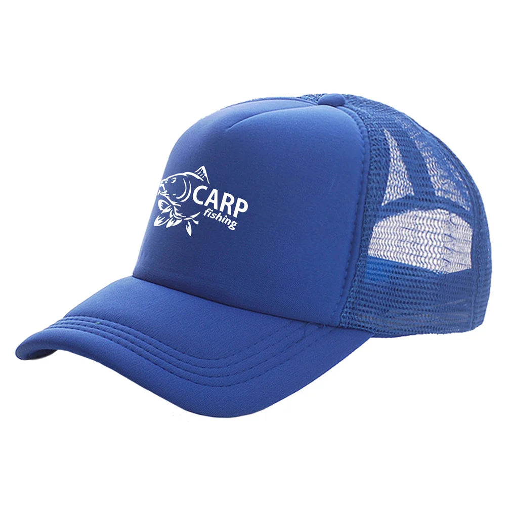 Carp Fish Trucker Caps Men Funny Fishing Printing Hat Baseball Cap
