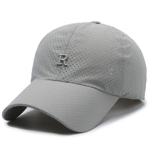 Summer Sun Hat Letter R Embroidery Fishing Cycling Hat Baseball Hat