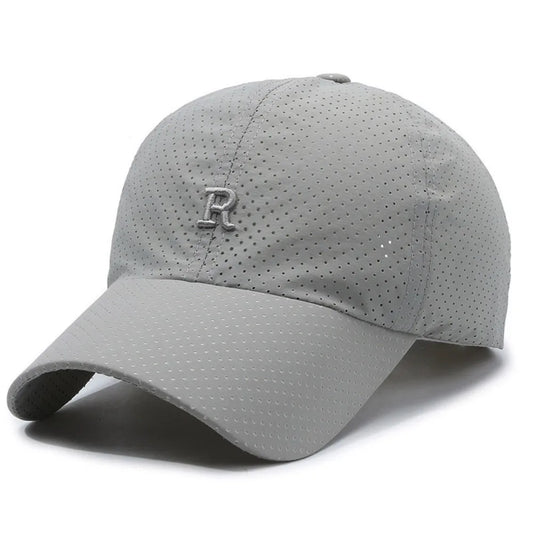 Summer Sun Hat Letter R Embroidery Fishing Cycling Hat Baseball Hat