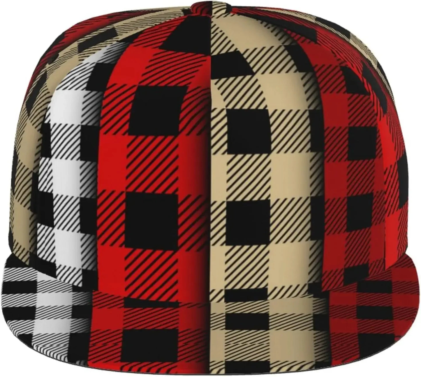 Plaid Adult Men's Snapback Cap Hat Tennis Cap Running Cap Hip Hop
