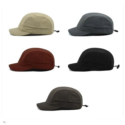 Apparel Accessories Solid Color Short Brim Baseball Cap Nylon Japanese Style