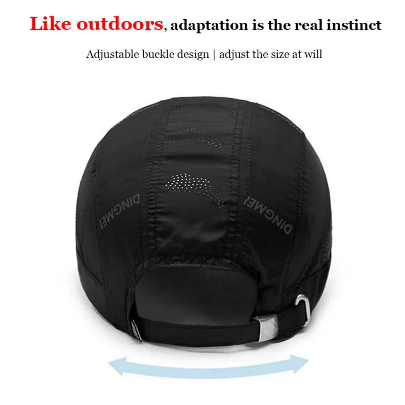 Summer Brand For Men Sports Running Sweat Baseball Cap