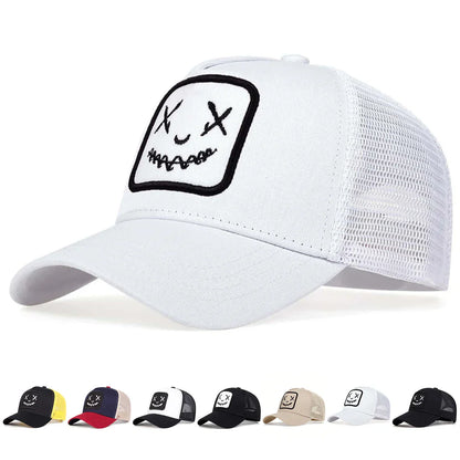Unisex Personality Embroidery Baseball Net Caps