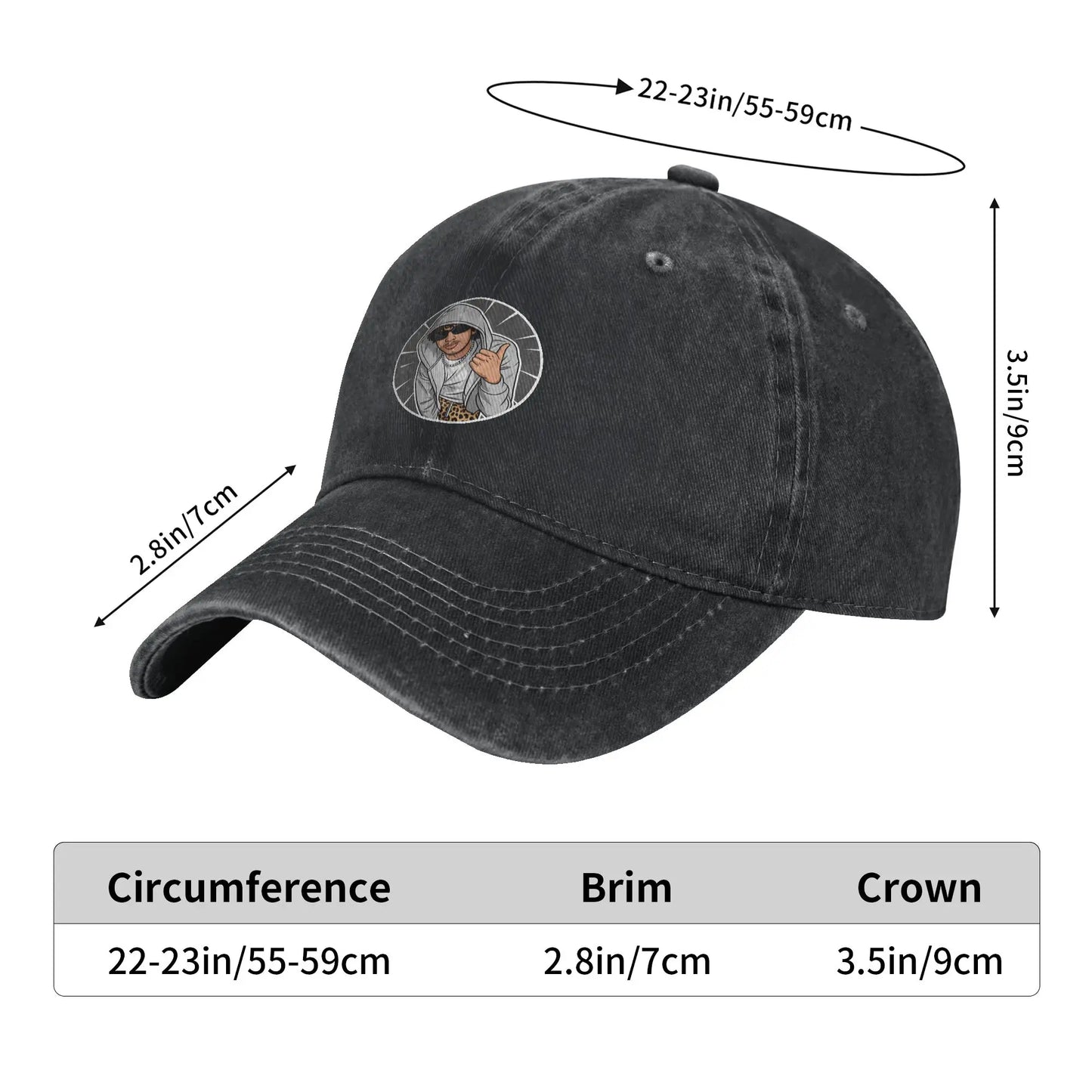 Khan Asadi Baseball Cap Sun Skate Women Men