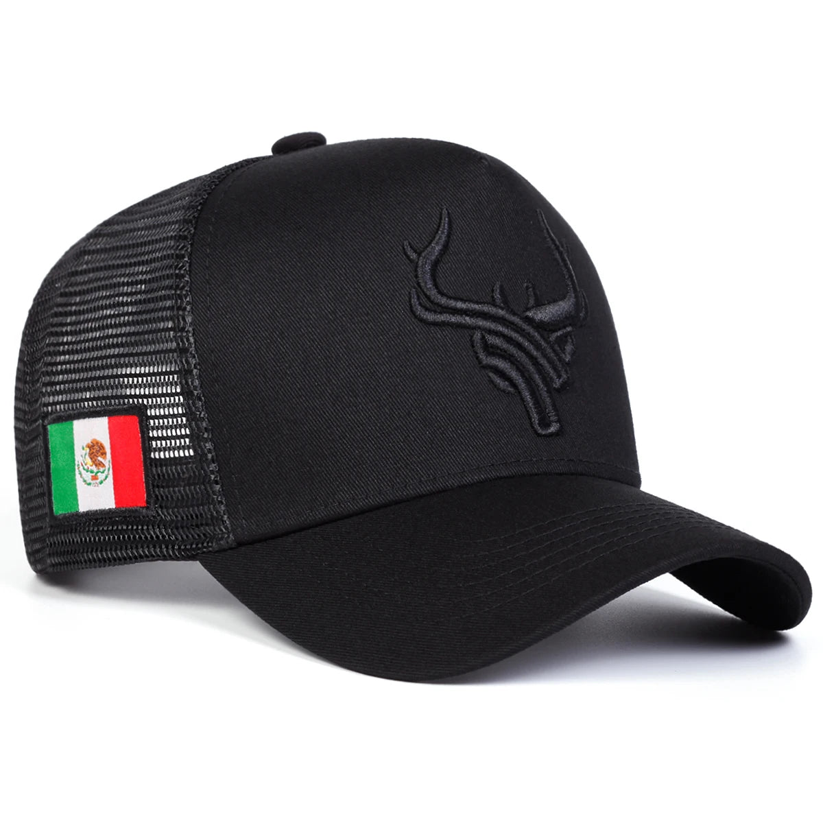 Antler Embroidered Mesh Baseball Cap