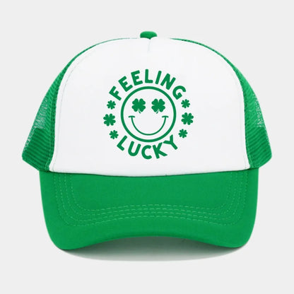 New Green Velvet Clover Shamrock Hat Breathable Sunshade Baseball Cap