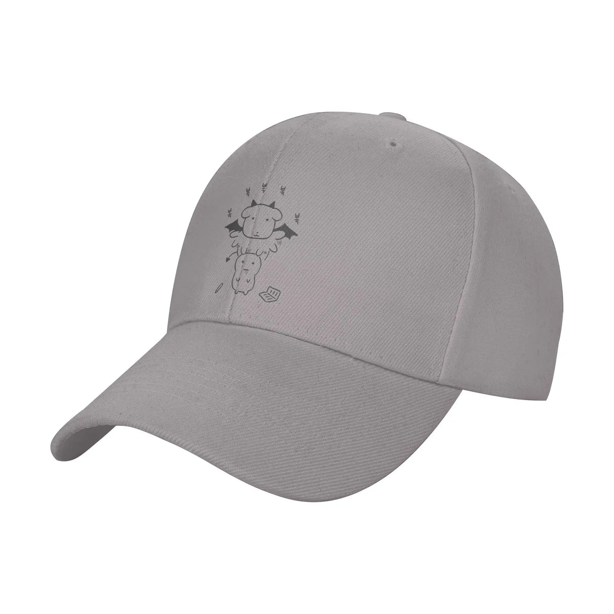 Summer Black Background Ghost Dog Dark Style Baseball Cap