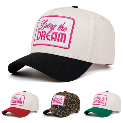 Fashionable Creative Baseball Hat Letter DREAM Embroidered Decorative Hat HipHop Hat